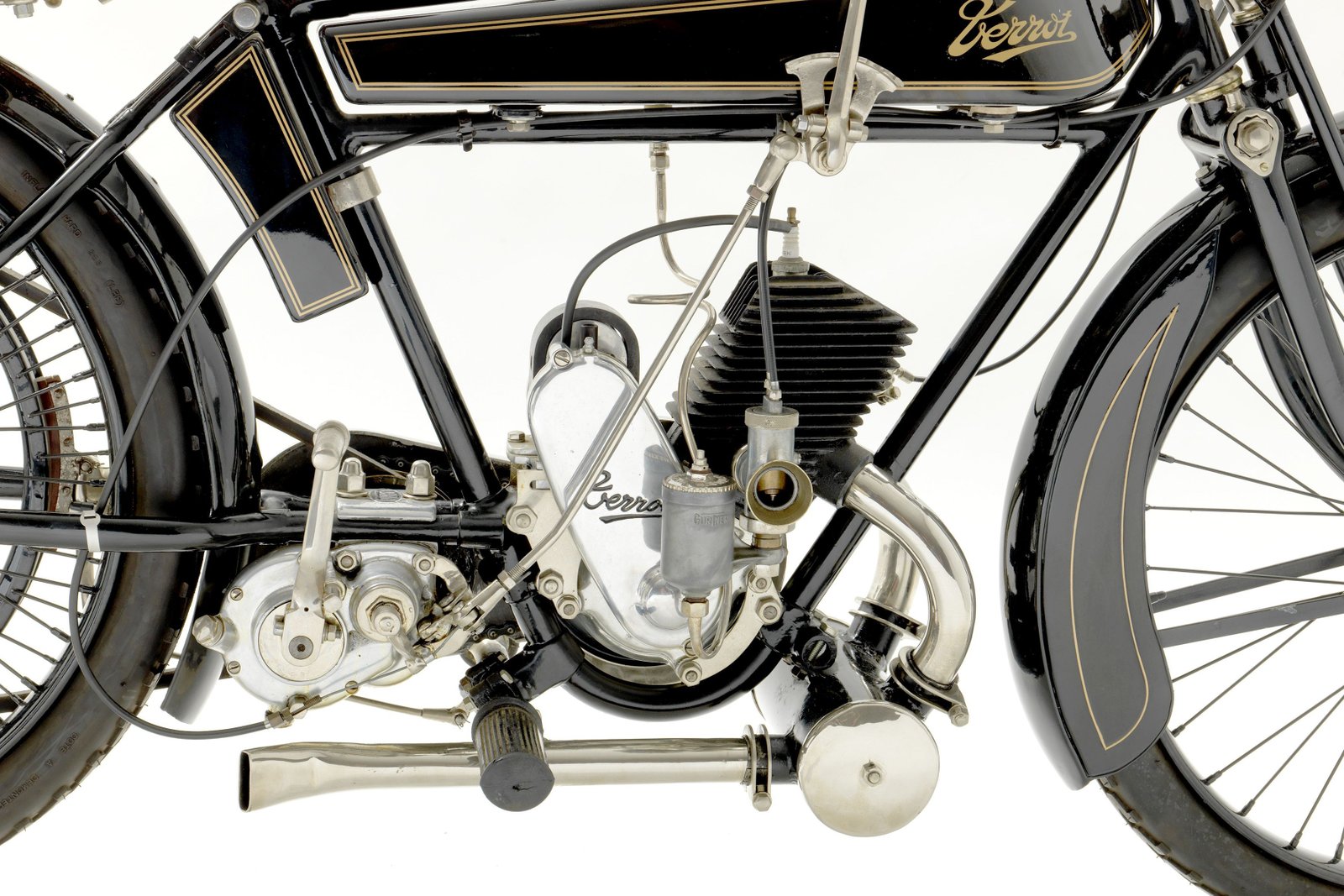 Moto clásica de alquiler Terrot L de 1923, 175 cc